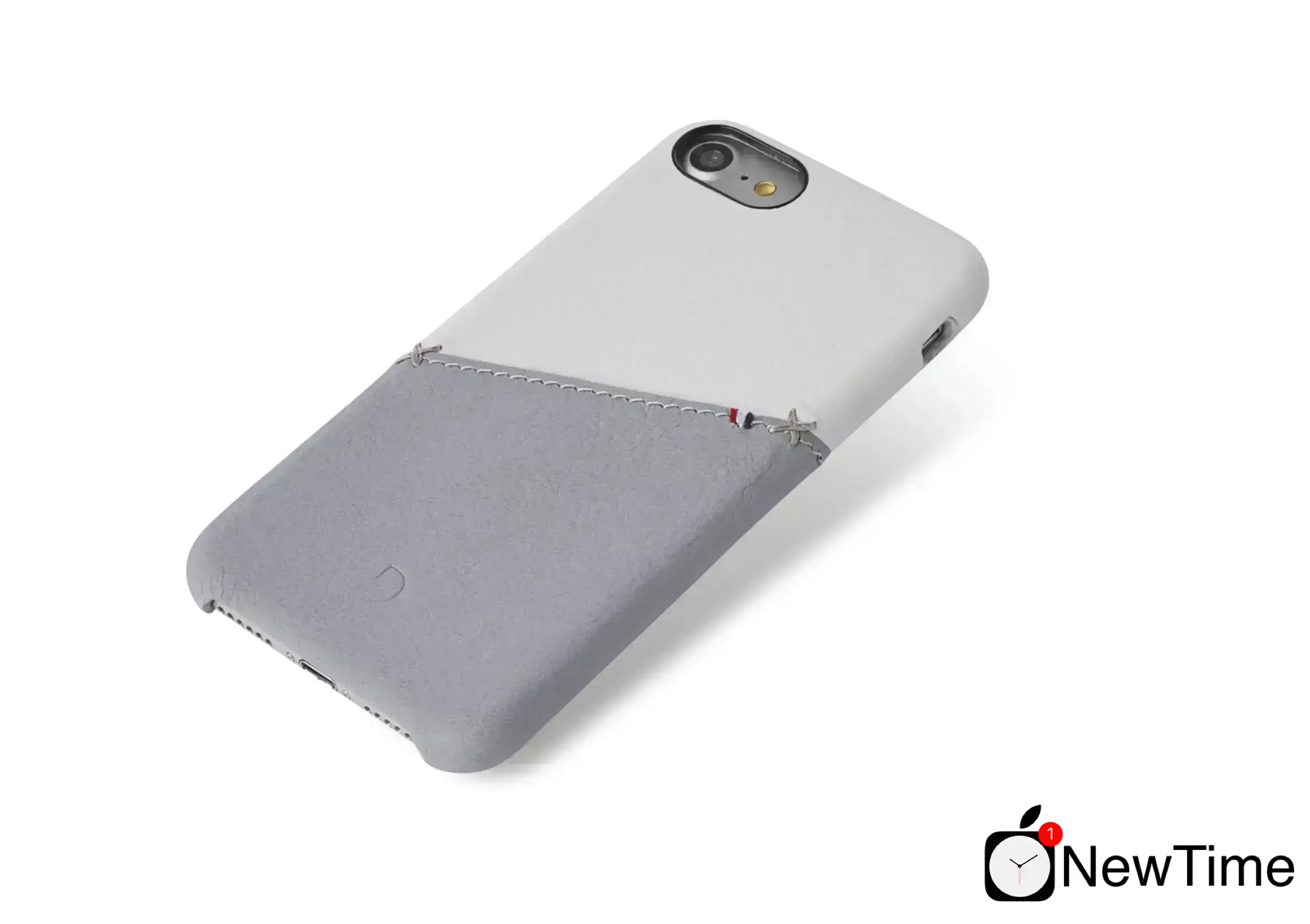 Чехол DECODED Leather Back Cover Card Case White/Grey for iPhone SE 2020 / iPhone 8/7/6s/6 (DA6IPO7SO1WEGY)